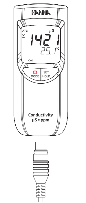 اتصال پراب به دستگاه EC/TDS متر پرتابل HI99300 