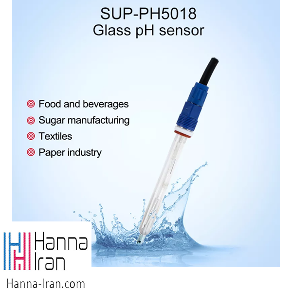 الکترود pH شیشه‌ای SUP-PH5018