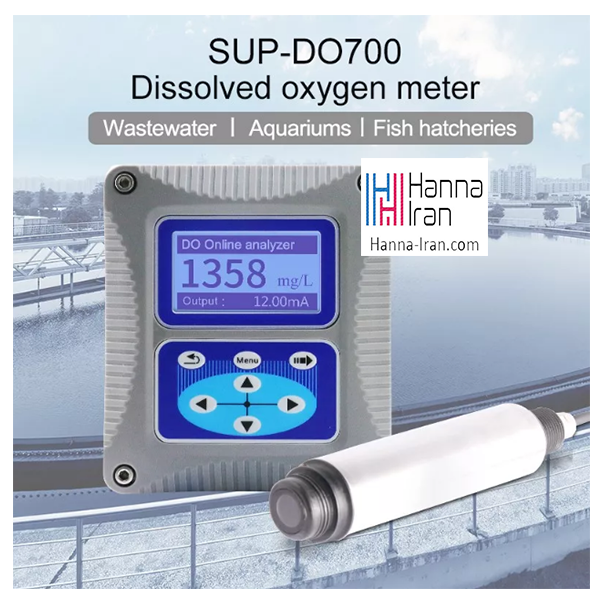 کنترلر اکسیژن محلول با پراب نوری SUP-DO700-HANNA-IRAN.COM